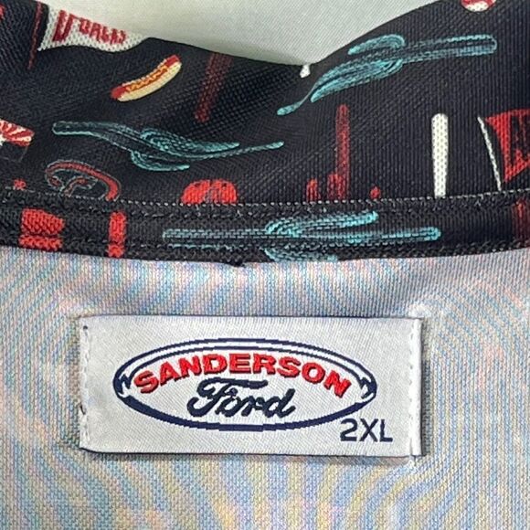 SGA Arizona Diamondbacks Fathers Day Black and Red Team Patterned Polo 0723 - Picture 5 of 10